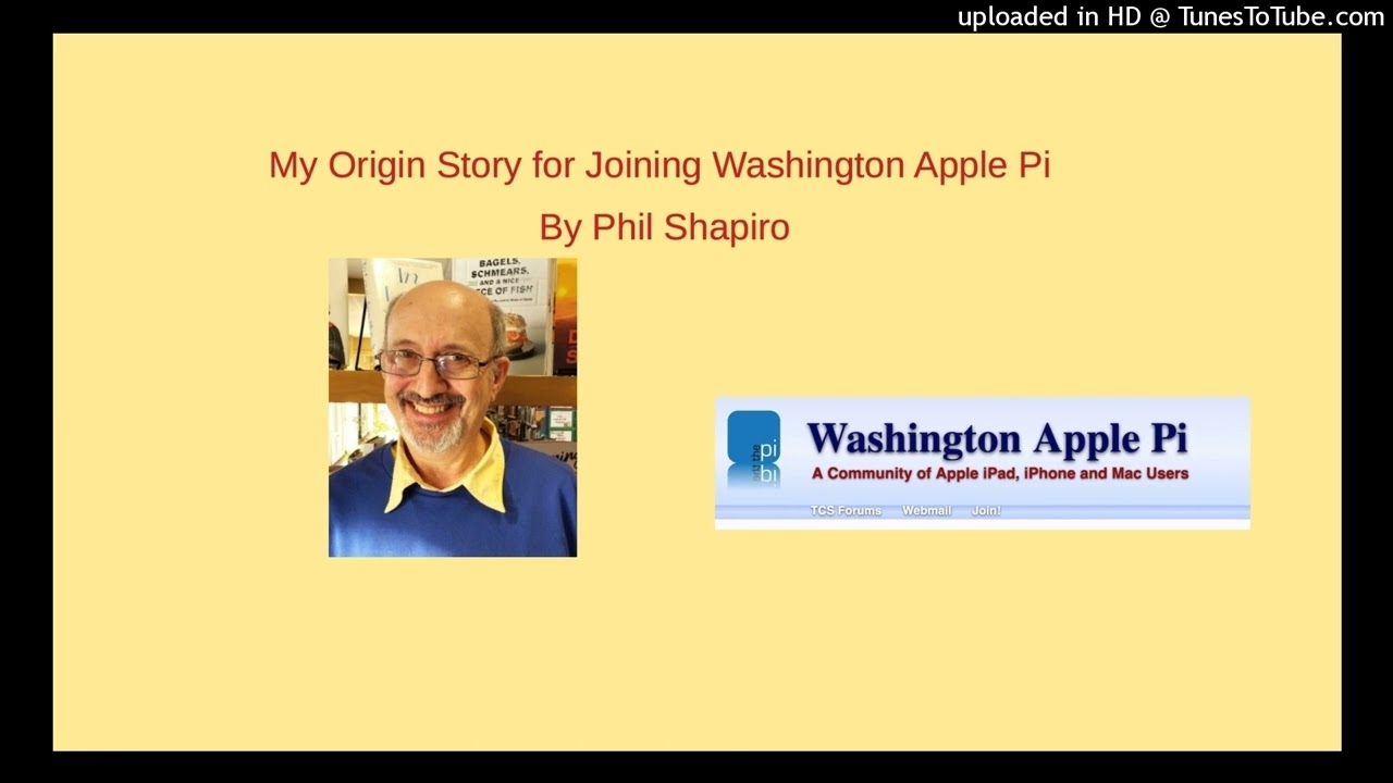 My origin story for joining Washington Apple Pi user group