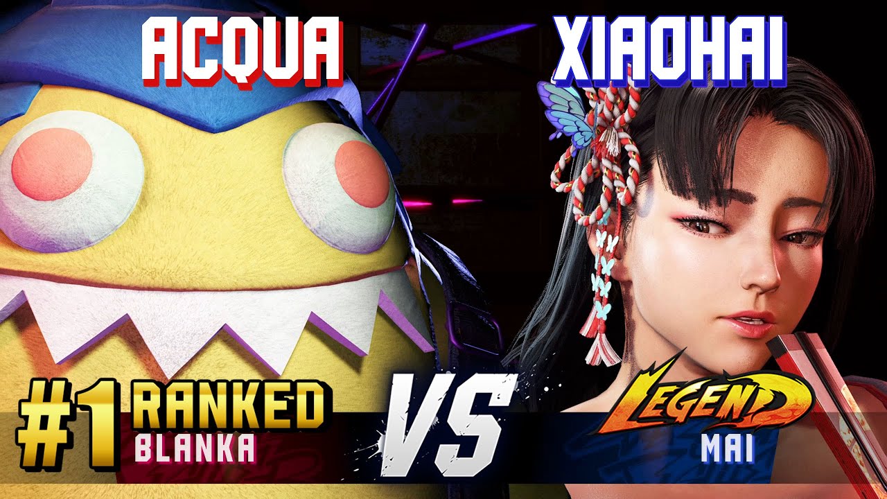 SF6 ▰ ACQUA (#1 Ranked Blanka) vs XIAOHAI (Mai) ▰ High Level Gameplay
