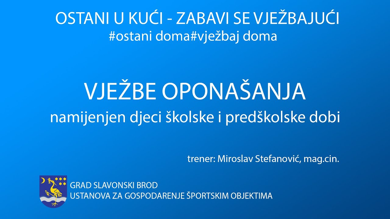37. Vježbe oponašanja - namijenjen djeci školske i predškolske dobi