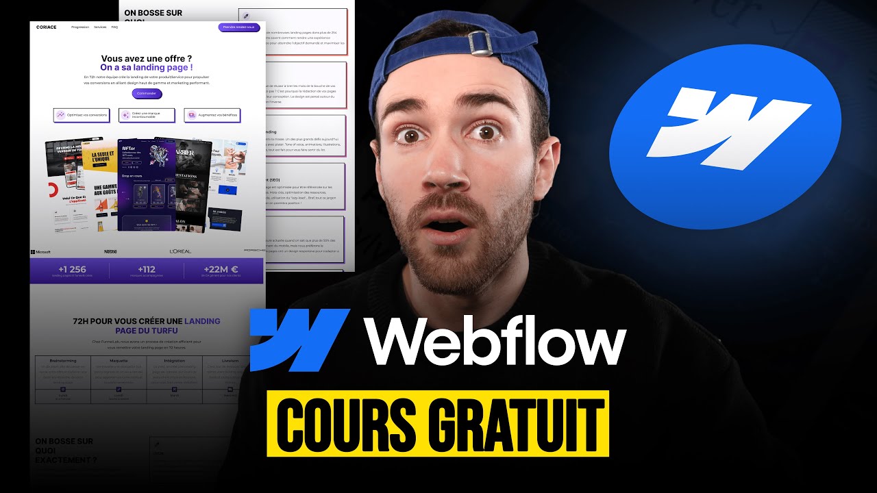 Créer un site web professionnel et design sans coder - Tutoriel Webflow en français