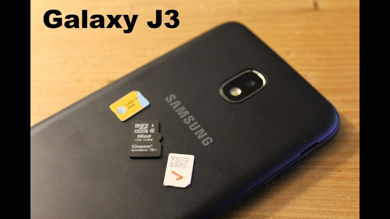 Samsung Galaxy J3 Insert and Remove Sim card / memory card