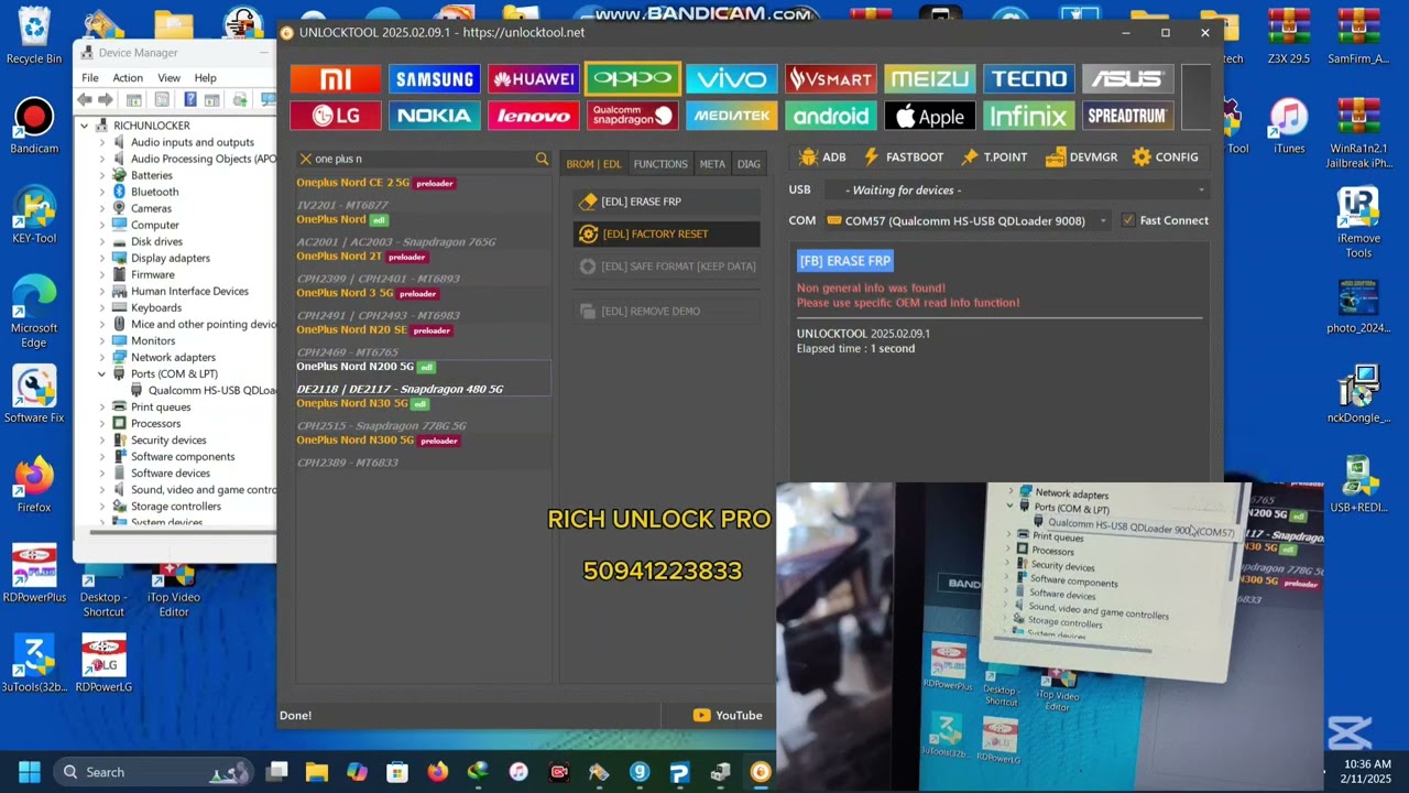 💥 ONE PLUS NORD N200 5G FACTORY RESET BY UNLOCKTOOL 🔥