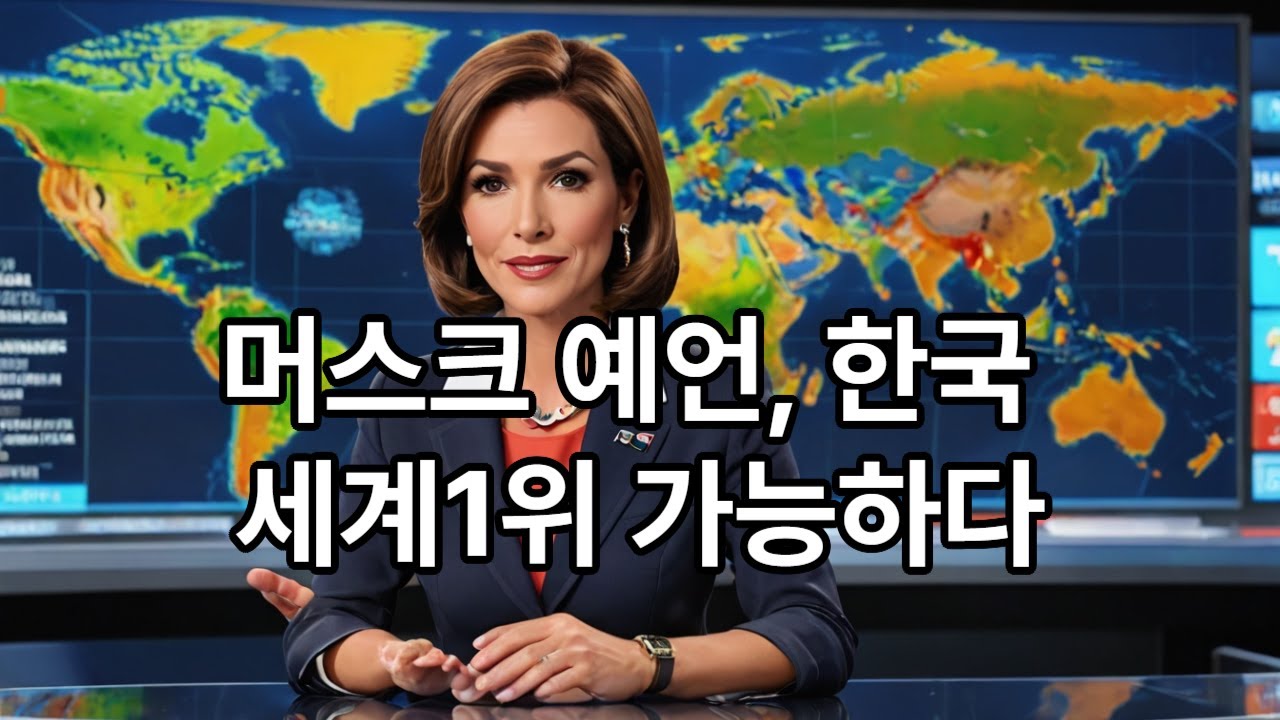 머스크 예언, 한국 세계1위 가능하다 !