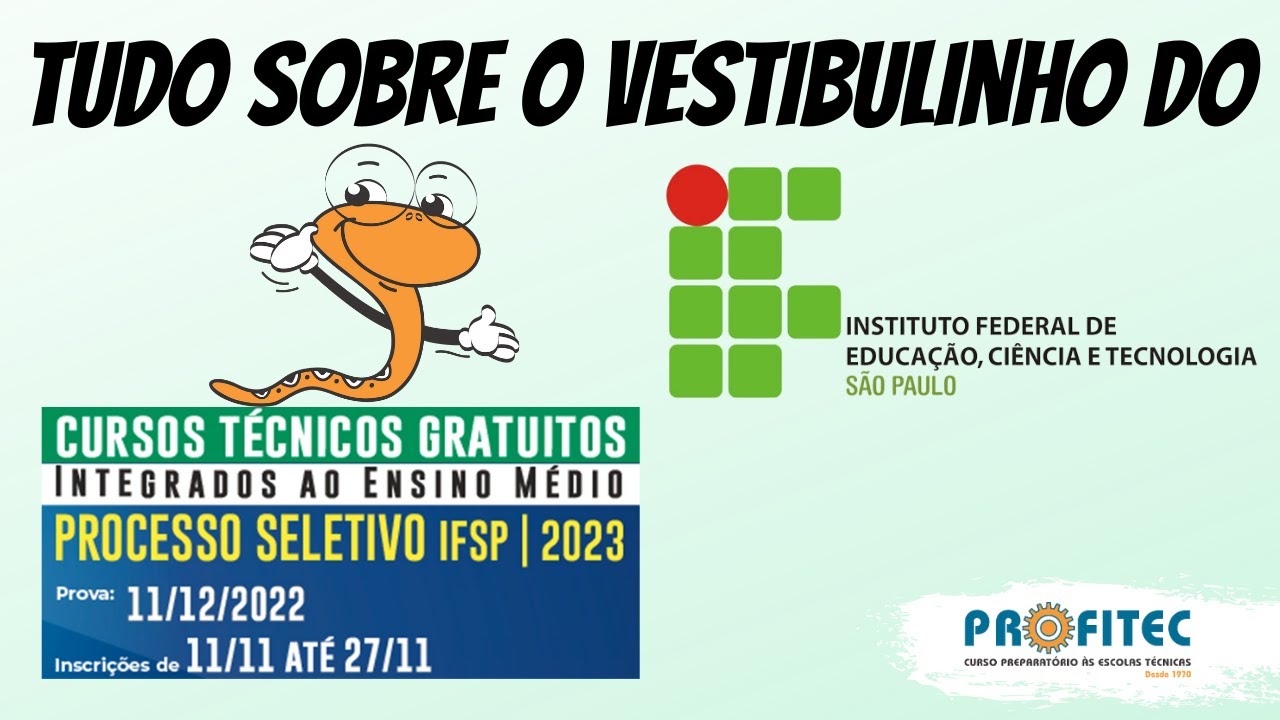 Vestibulinho IFSP | Vestibulinho 2021 - 1º Semestre