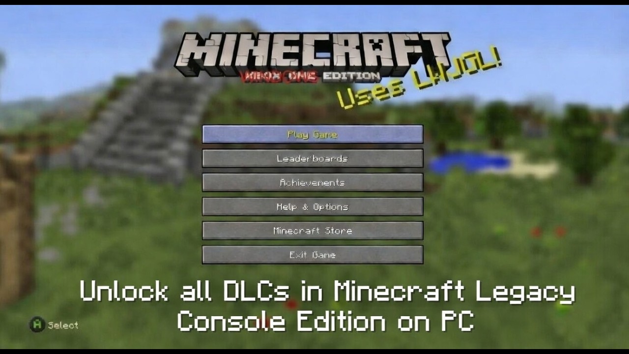 How to unlock ALL DLCs in Minecraft Legacy Console Edition on PC (Windows) *LINK IN DESCRIPTION*