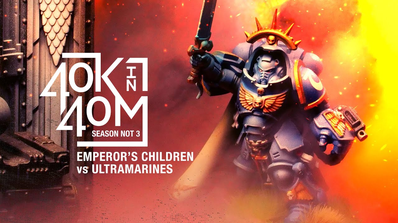 Emperor's Children vs Ultramarines. Warhammer 40k in 40 minutes battle