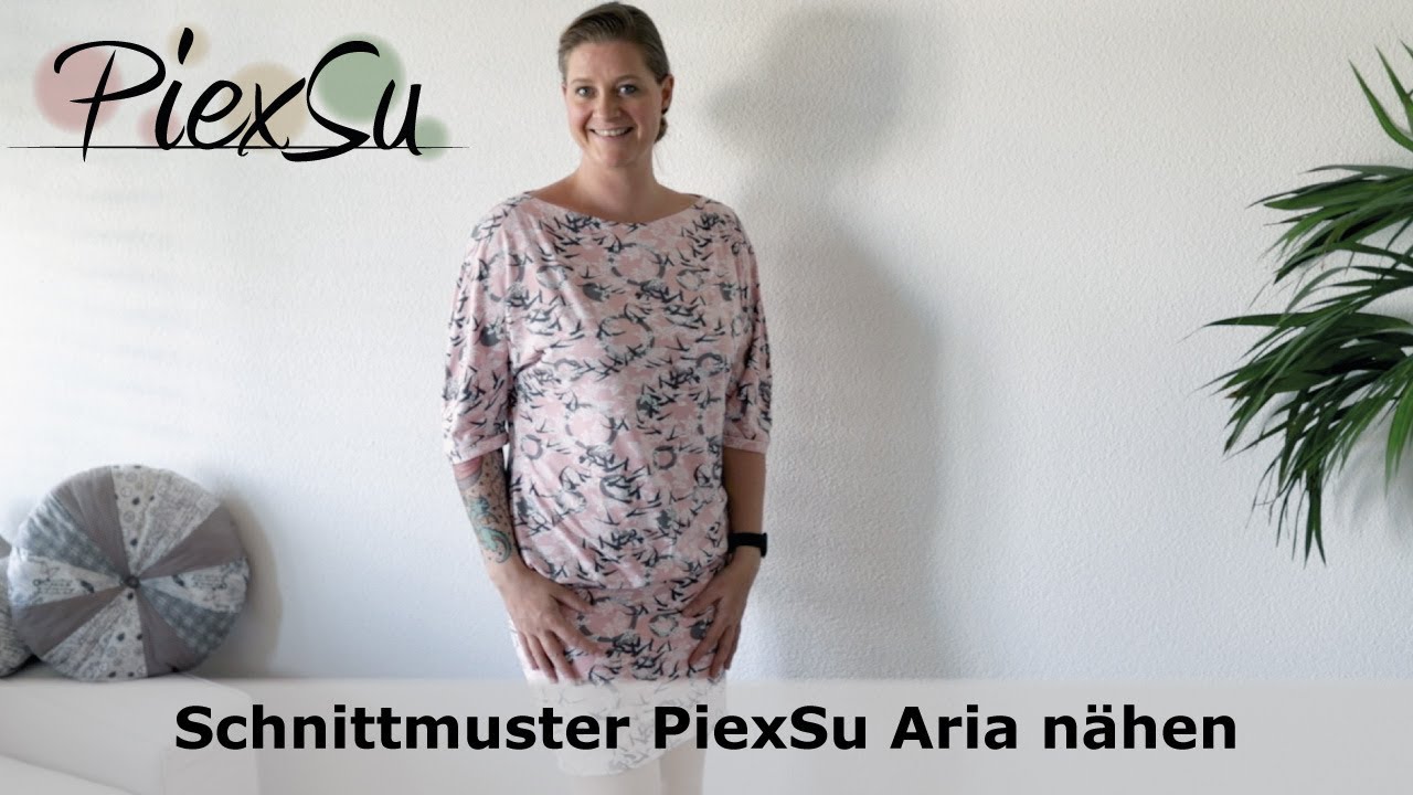 Nähanleitung Schnittmuster PiexSu Aria - Fledermauskleid mit Beleg nähen
