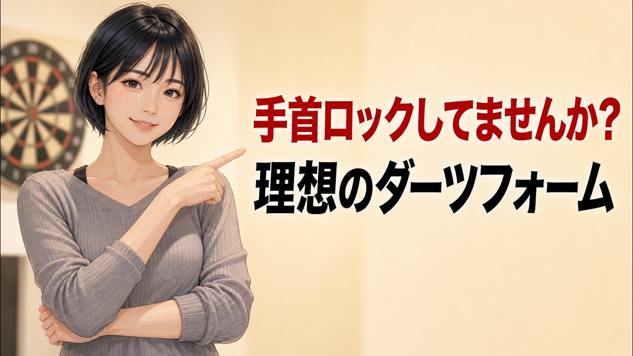 二段階フォローは卒業！指と手首のロックを解除！脱力で実現する理想のダーツフォーム 〜初見さんいらっしゃい！〜
