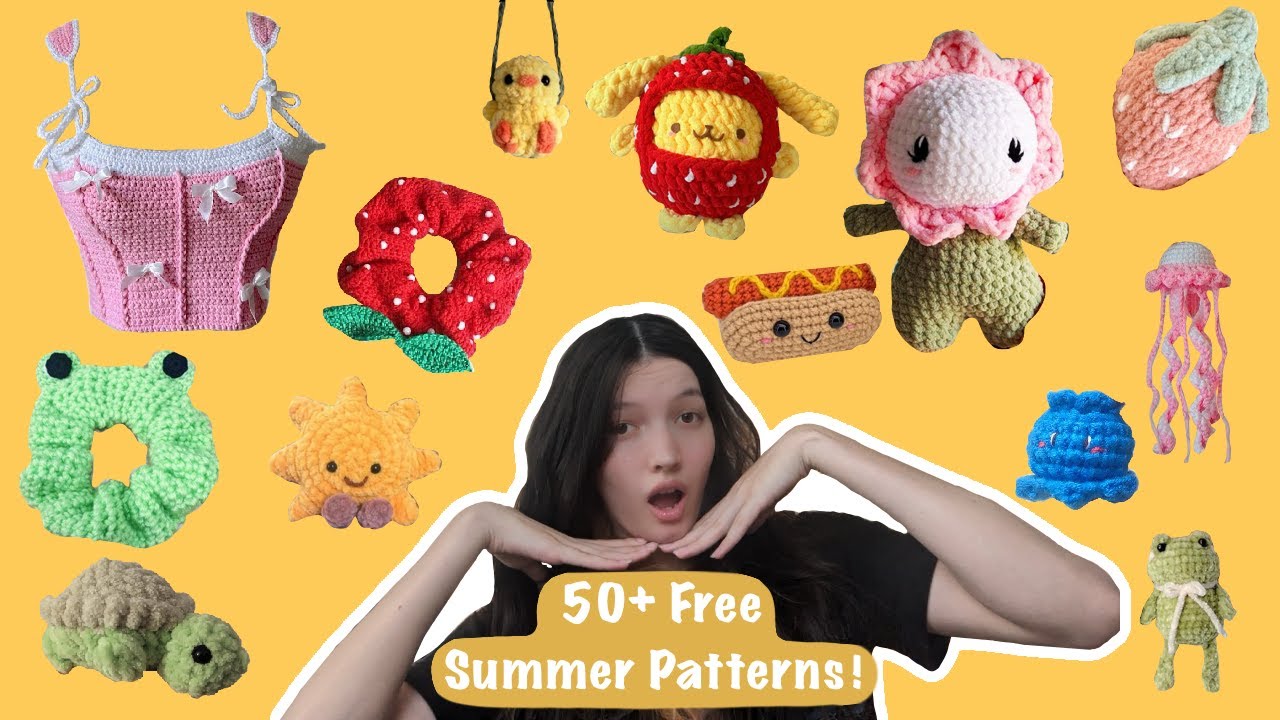 50+ Free Crochet Patterns for Summer || Beginner Friendly