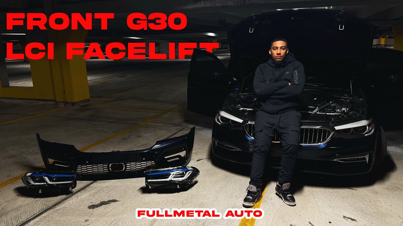 Front G30 LCI Facelift Install – Completing the Full BMW 540i Transformation