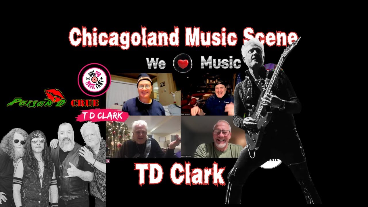TD Clark 🎸 Guitar Virtuoso Poison'd Crue, Shredding & Mars Jams | Hogpod Chicago Music Scene Podcast