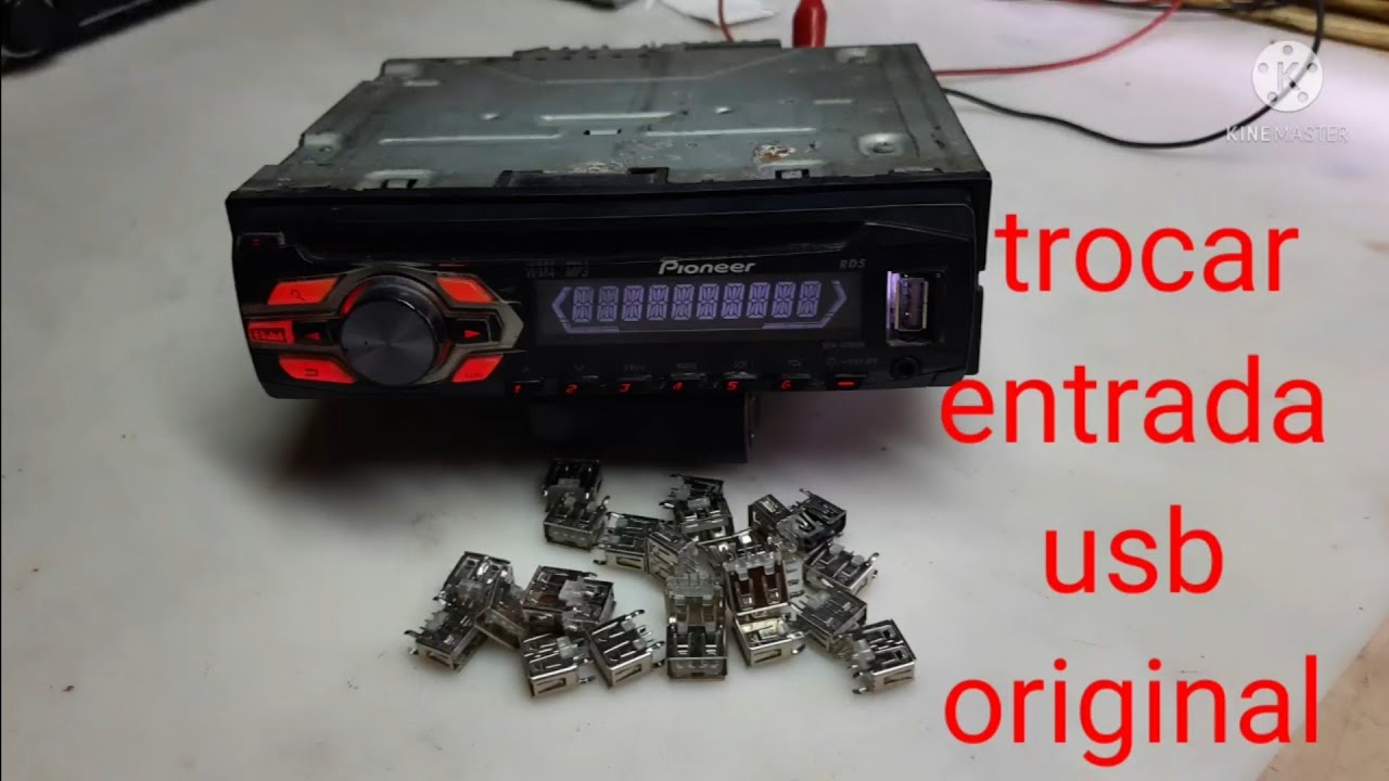 Como trocar entrada USB do pioneer