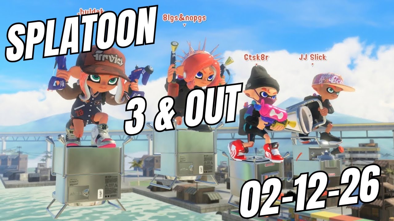 Order Slosher 10 Star Journey. Splatoon 3 Gameplay, 3 & Out Session 02-12-26