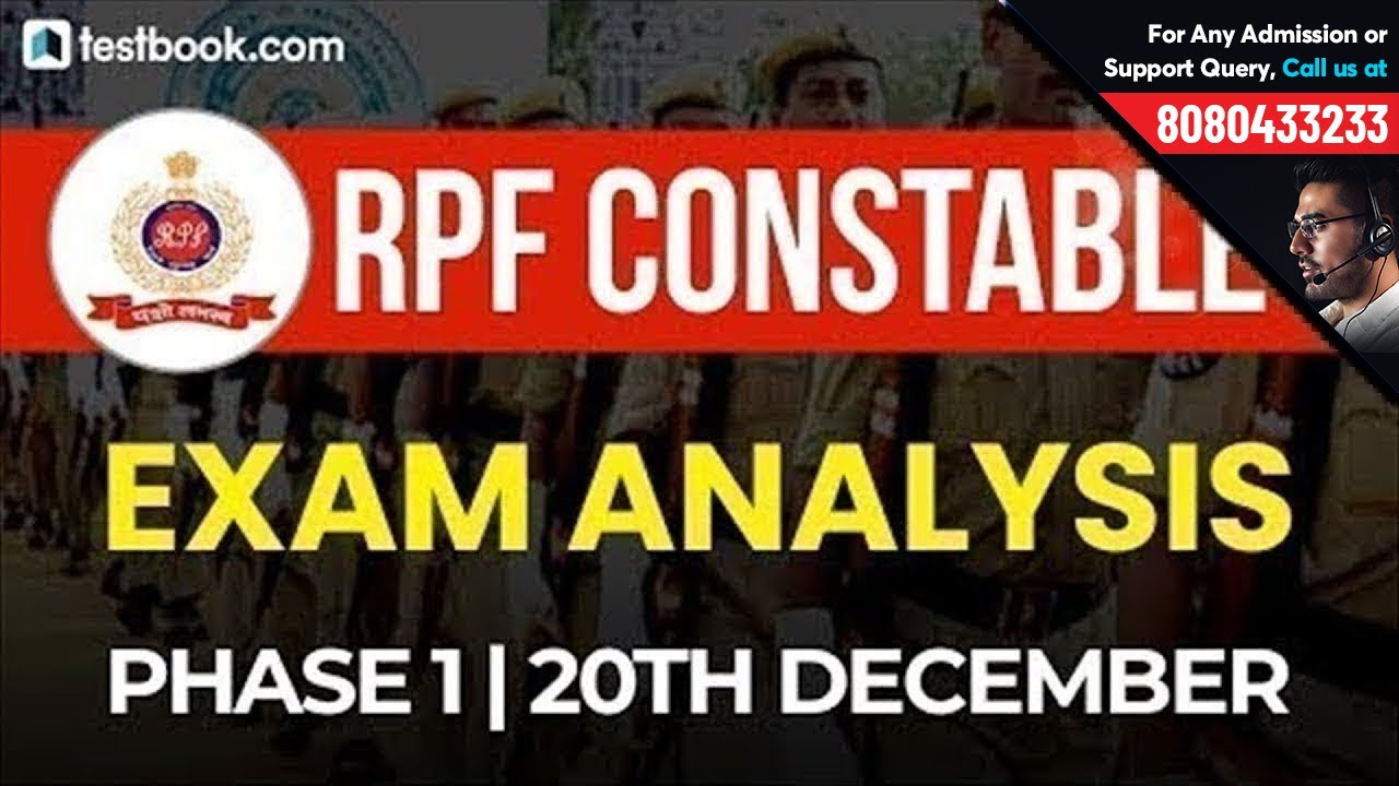 RPF Constable 2018 Exam Analysis | 20th December | Review by Experts + Questions Asked