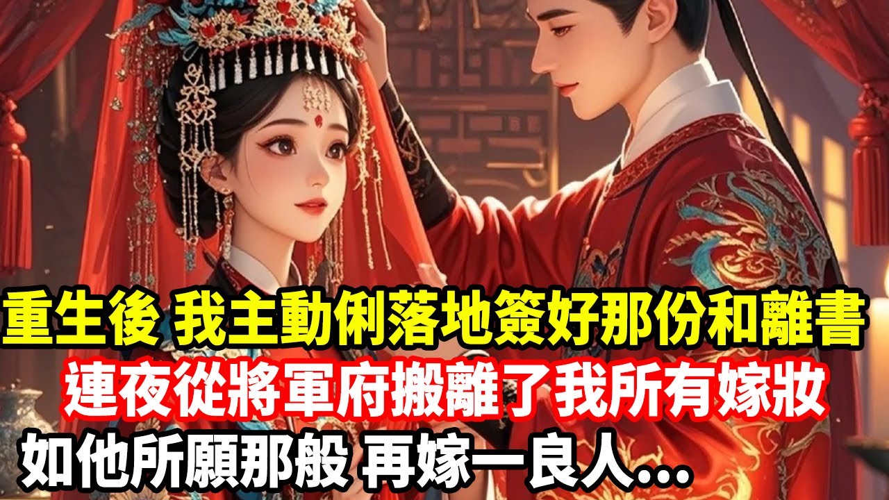 重生後，我主動俐落地簽好那份和離書，連夜從將軍府搬離了我所有嫁妝，如他所願那般，再嫁一良人...