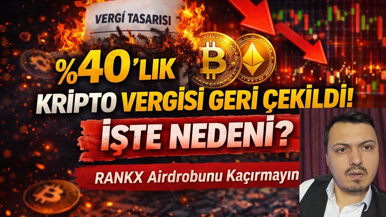 KRİPTO VERGİSİ GERİ &Ccedil;EKİLDİ! %40 a Kadar Olan Vergi Dilimleri Tekrar G&ouml;r&uuml;şelecek! Bitcoin Ethereum
