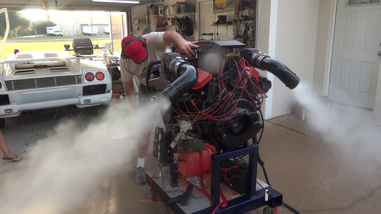 Chevy 496 Stroker  break in Mercruiser Bravo