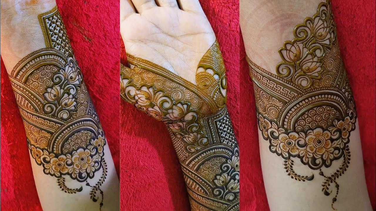 Front hand bridal mehndi design | Latest gorgeous henna design | Full hand heavy mehndi art | henna