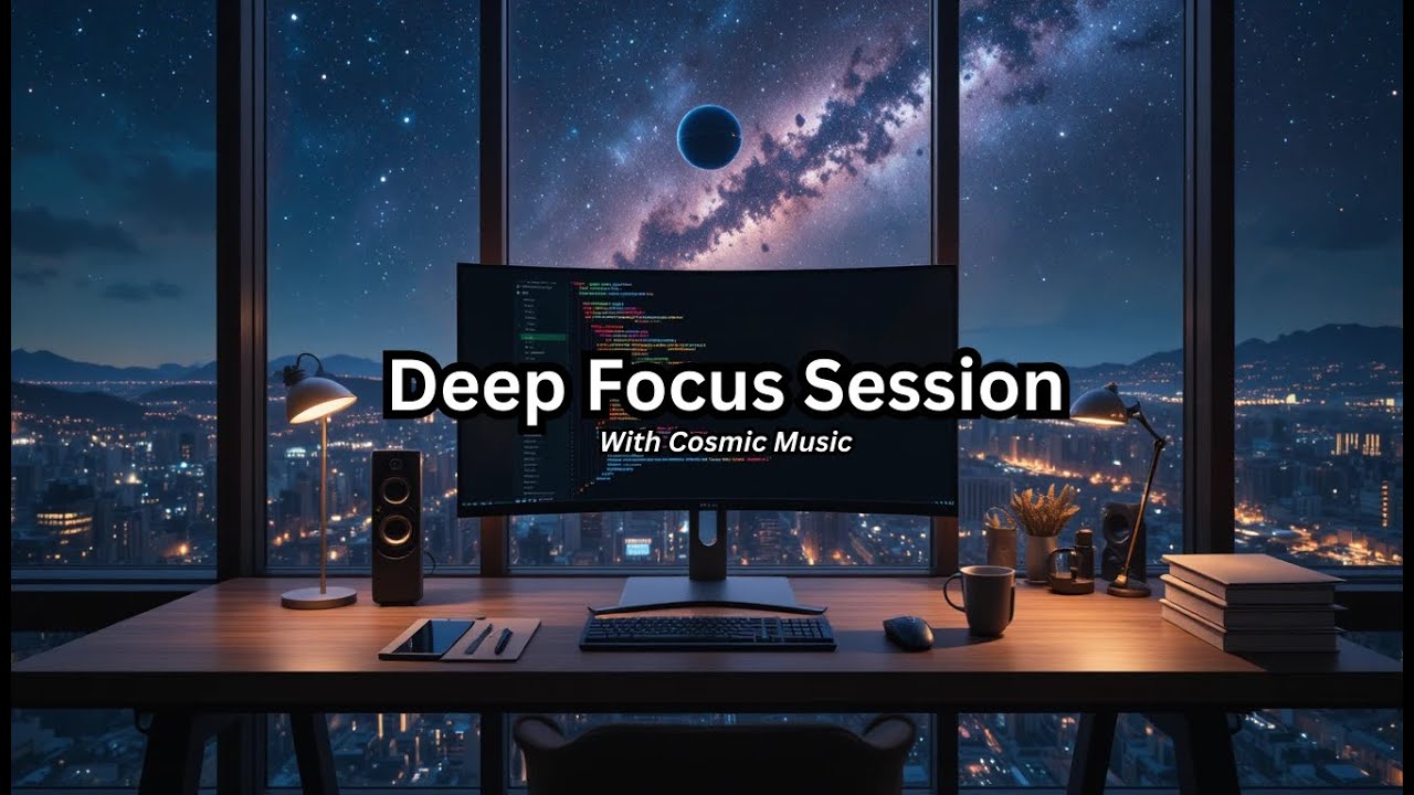 Deep Focus Music for Concentration - 4K Ambient Study Music for Work & Focus