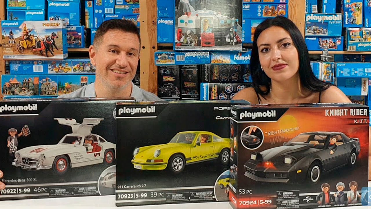 ❤️🚗COCHES CLÁSICOS de PLAYMOBIL🚗❤️COCHE FANTÁSTICO KITT🚦MERCEDES🚦PORSCHE