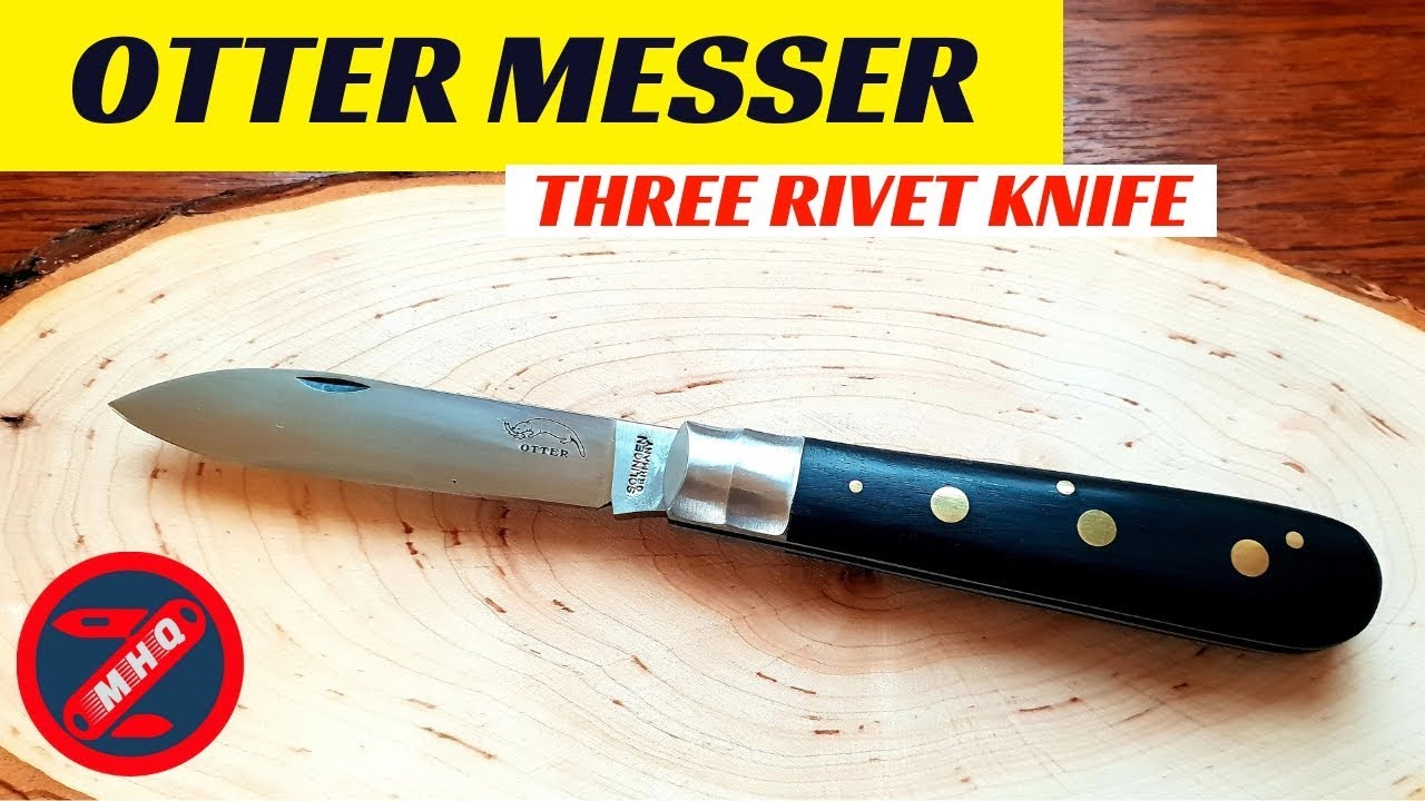 Hard Use Slipjoint! Otter Messer 3 Rivet Knife, Drei Nieten Messer Solingen Knife