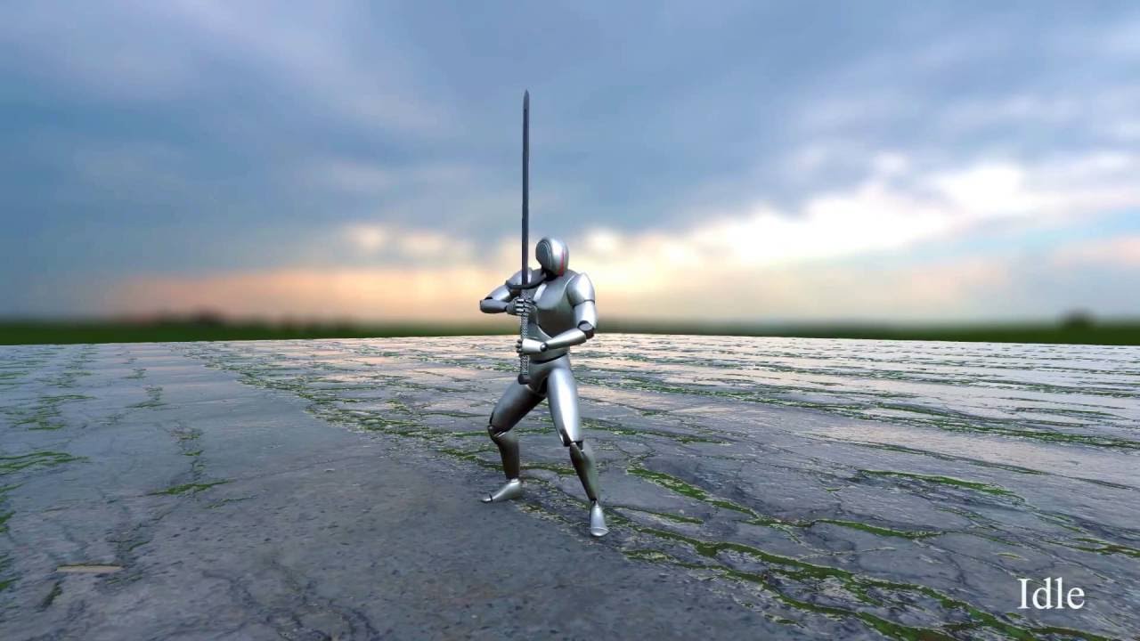 Two Handed Sword Animset - Unity