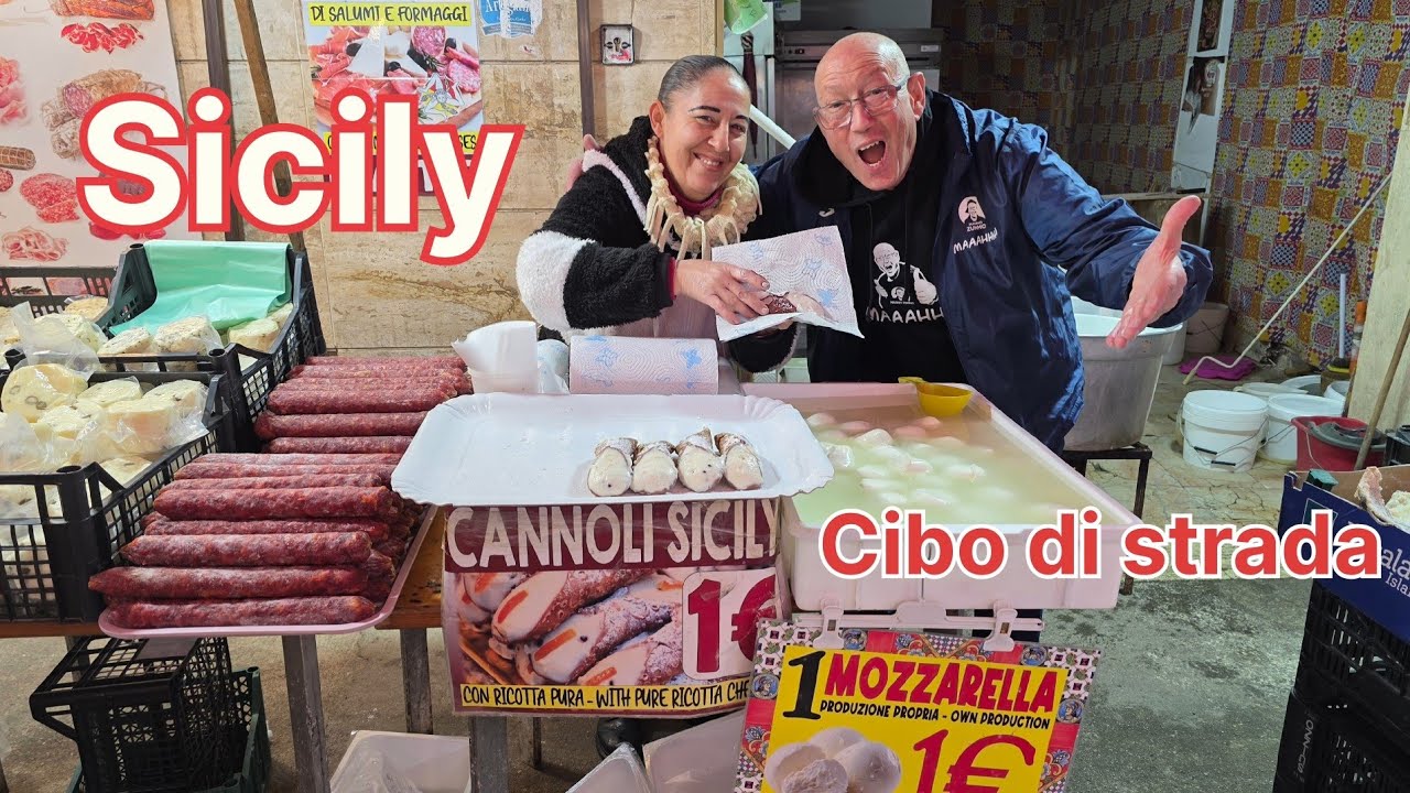 Buongiorno a tutti da Ballarò street food Palermo, cibo di strada (Sicily)