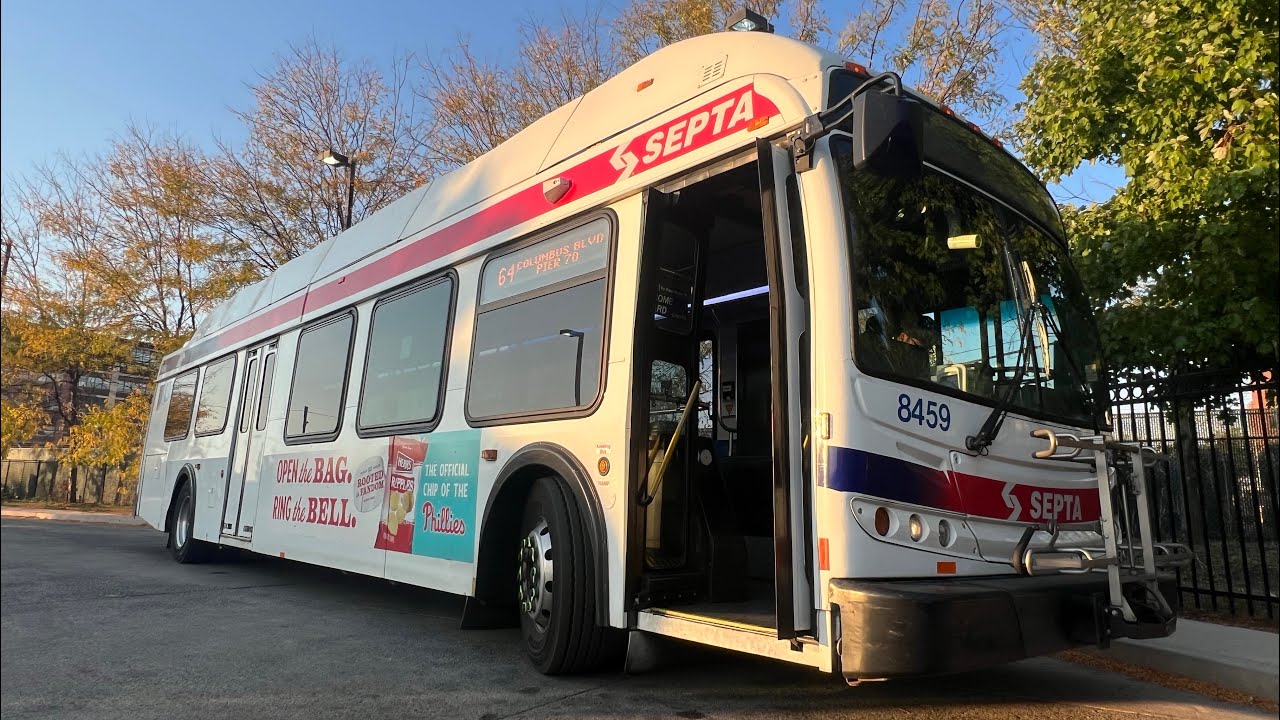 Front Window Ride | SEPTA Route 64 Full Route To Pier 70, With DE40LFR #8459!