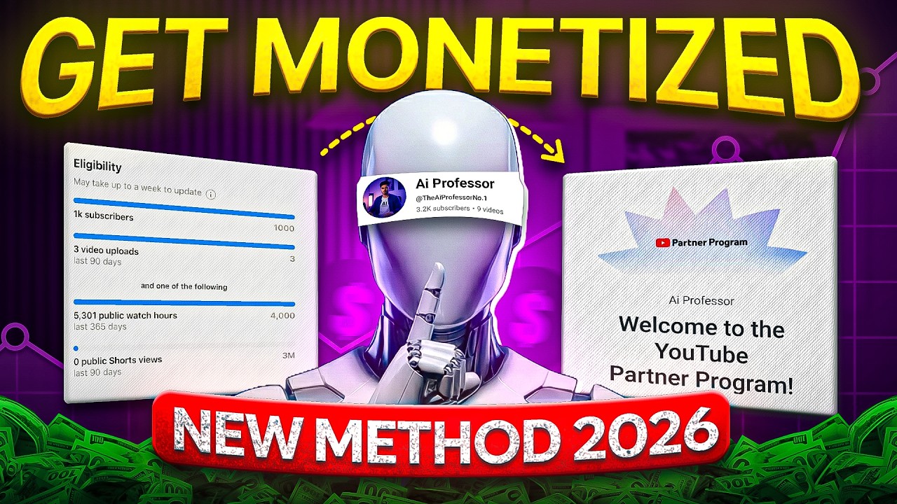New YouTube Monetization Process in (2026) | Fast Approval + EARNING REVEALED 💰🤑