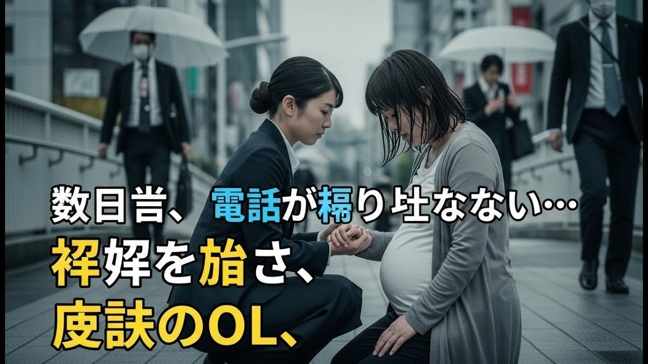 . 歩道橋で妊婦を助け商談に遅れたOL―数日後、会社に鳴り止まない電話の正体は…