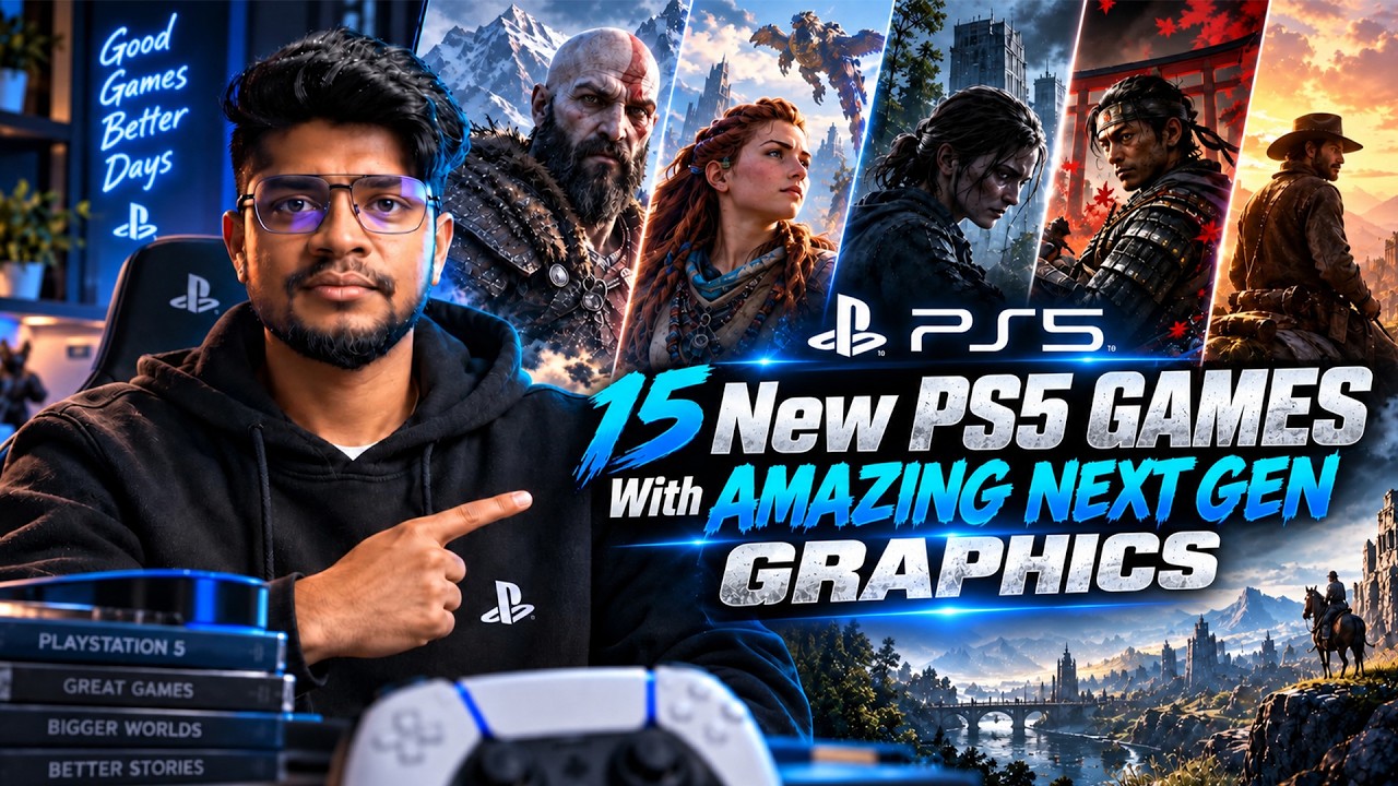 15 НОВЫХ ИГР на PS5 с ПОТРЯСАЮЩЕЙ ГРАФИКОЙ НЕКСТГЕНА