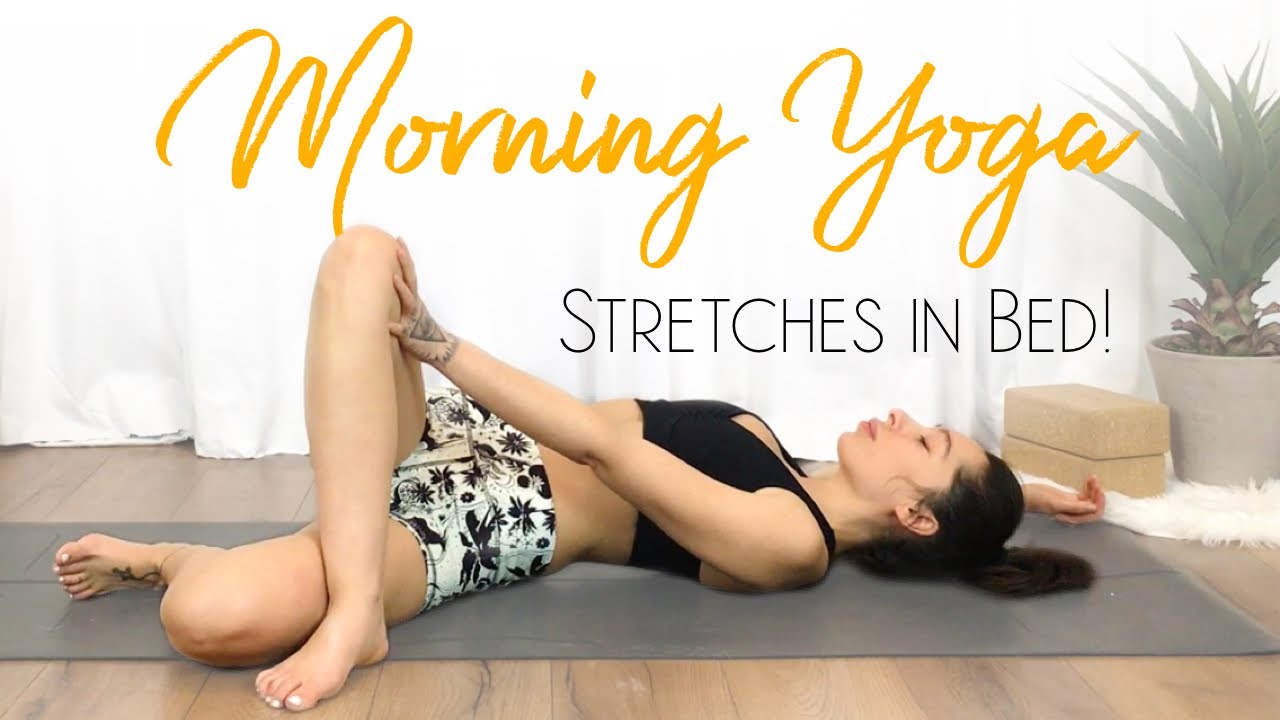 5 Minute Morning Yoga in Bed - 30 Day Morning Yoga Challenge