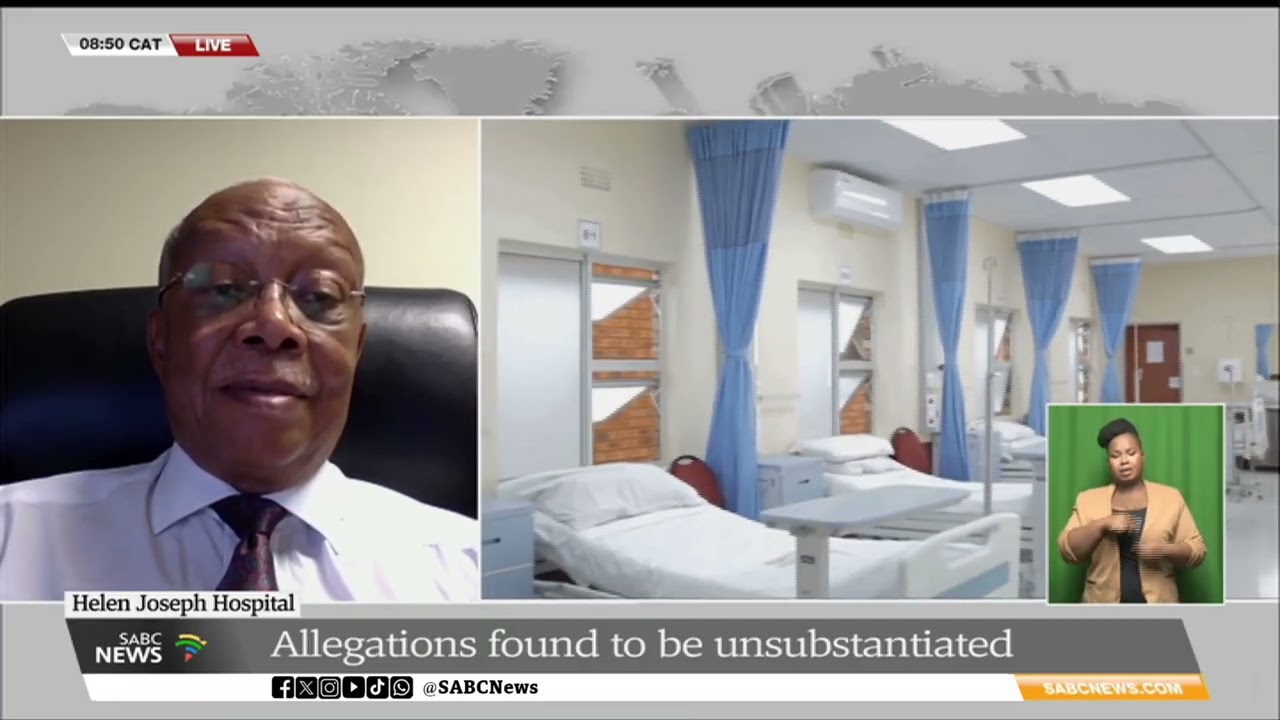 Helen Joseph Hospital | Allegations found to be unsubstantiated: Prof Taole Mokoena