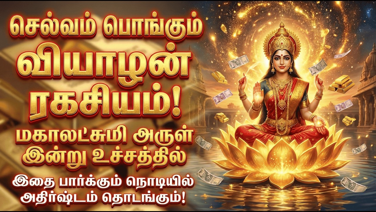 🔴 LIVE | வியாழக்கிழமை செல்வம் பொங்கும் மகாலட்சுமி மந்திரம் | Thursday Lakshmi Wealth Mantra