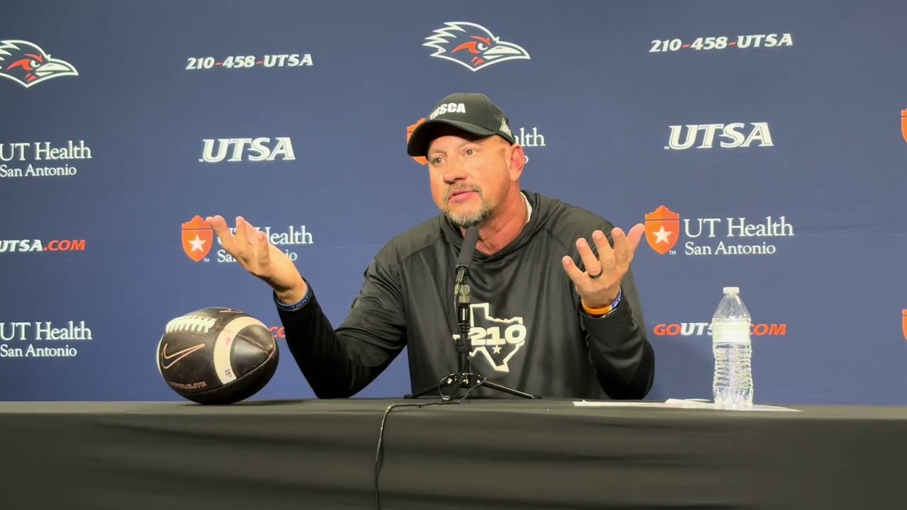 UTSA Head Coach Jeff Traylor Postgame Interview 48-26 win over Tulane 10.30.25