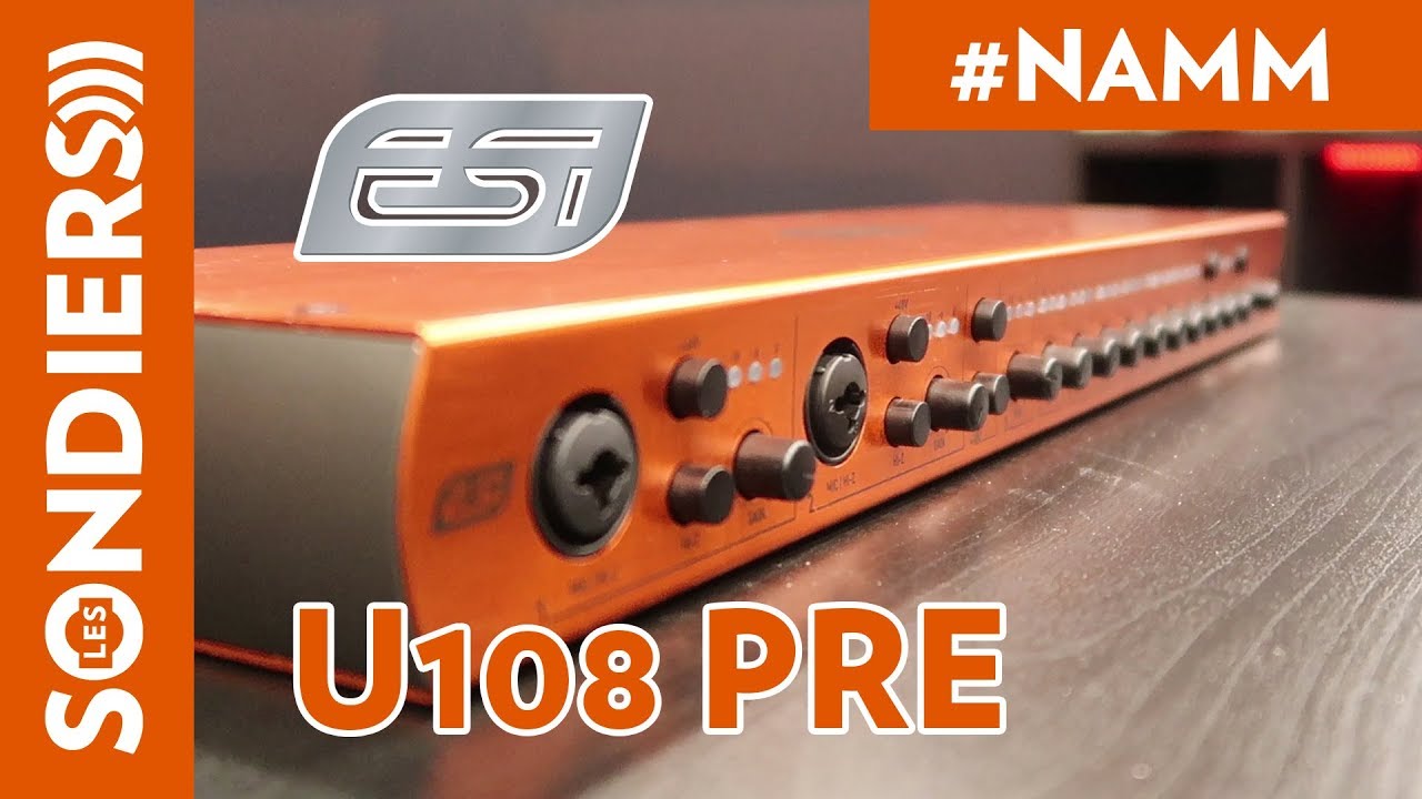 [NAMM 2018] ESI U108 PRE - 10 Preamps USB 2.0 Audio Interface