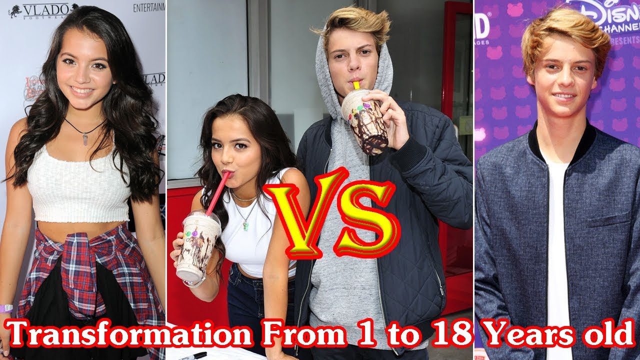 Jace Norman and Isabela Moner transformation from 1 to 18 years old