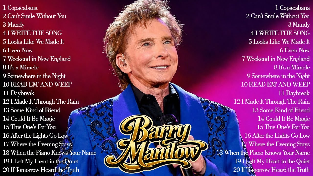 The Ultimate Collection of Barry Manilow’s Most Iconic Songs 🎶