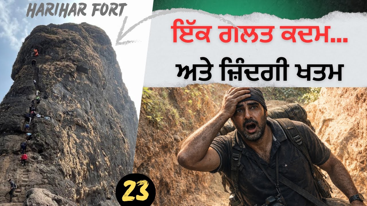 ਇੱਕ ਗਲਤ ਕਦਮ ਅਤੇ ਜਿੰਦਗੀ ਖਤਮ।Harihar fort।nashik |@devkuraiwala7573