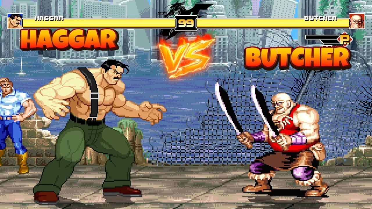 Haggar vs Butcher MUGEN Boss Fight – Final Fight vs Cadillacs & Dinosaurs