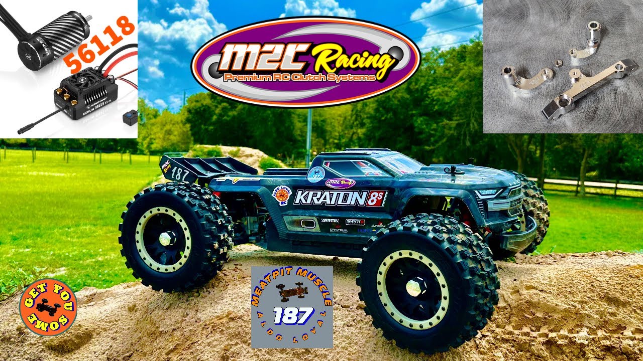 ARRMA KRATON 8S💪Max5 g2 56118 800kv combo on 12s🔥 #m2cracing new bell crank