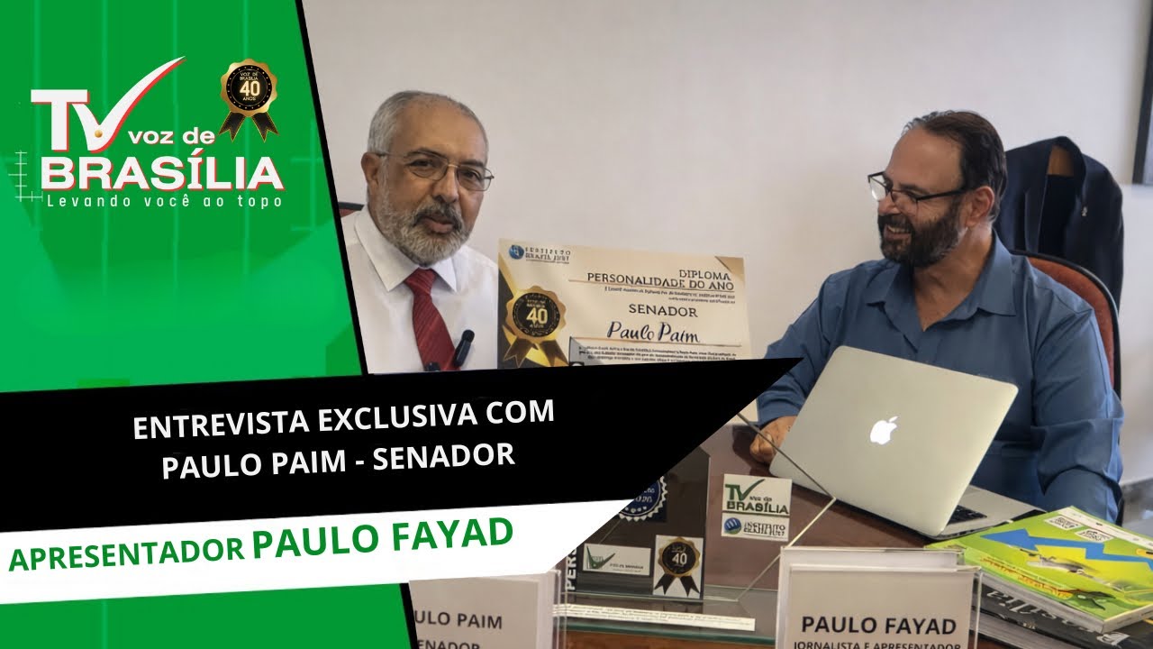 Entrevista exclusiva - APRESENTADOR PAULO FAYAD entrevista SENADOR PAULO PAIM