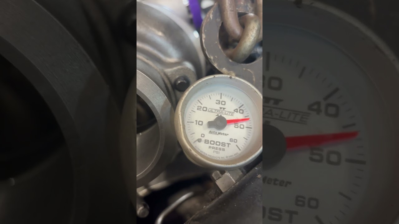 Checking oil pressure on the 7.3 I&rsquo;ve been putting together before it goes into the truck.
