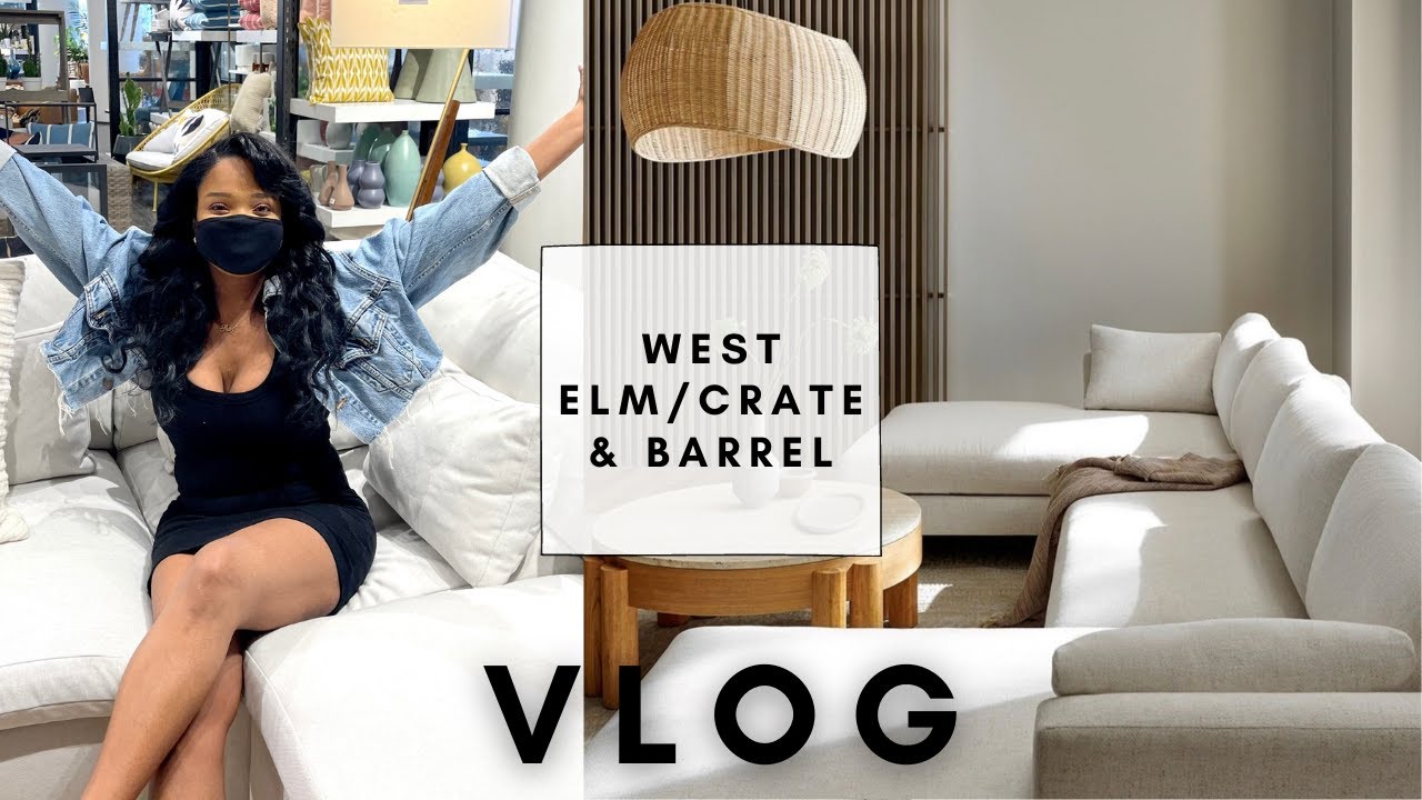 Shop With Me: West Elm/Crate and Barrel| Shopping For Contemporary Boho Design