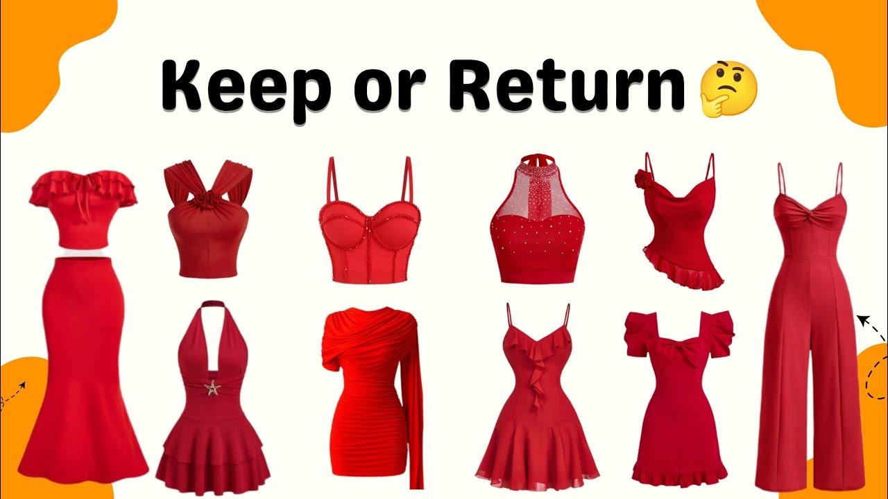 Help Me Choose 🥴Buy or Bye🤔 Red Outfit Edition ❤️✨