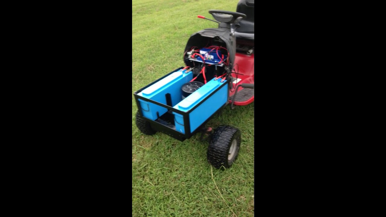 electric riding lawn mower conversion