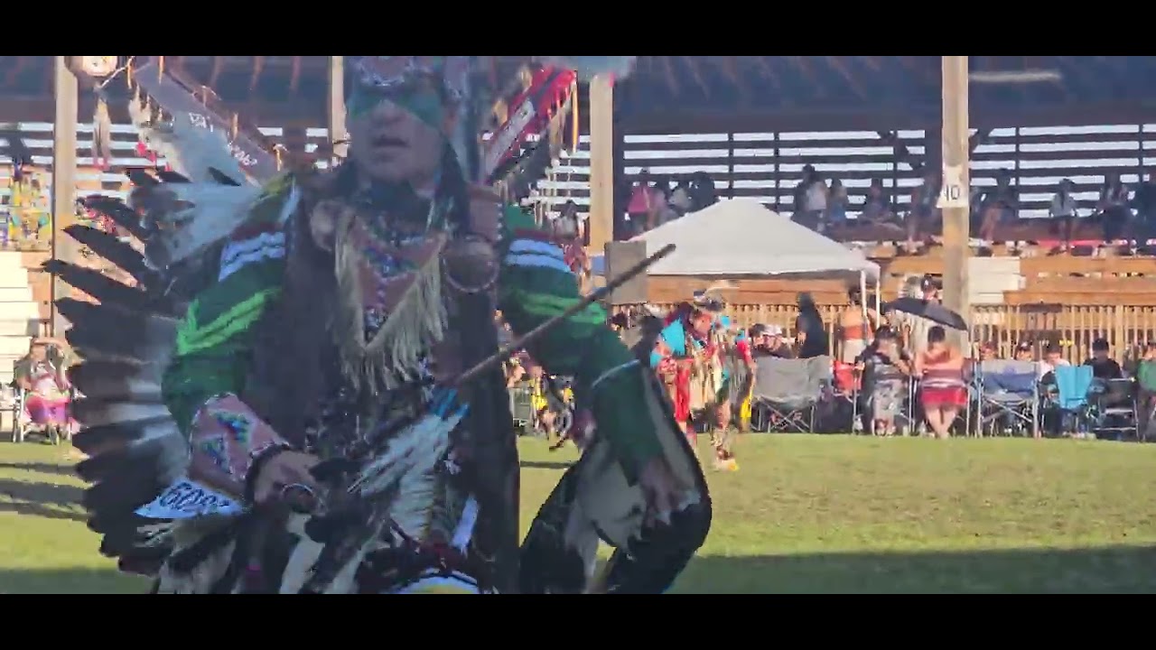 Senior men's traditional frog Lake pow wow 2025
