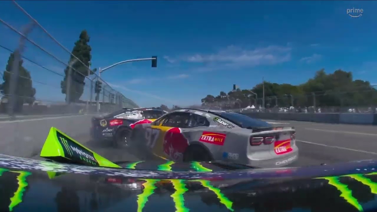HUGE Crash at Turn 1 on the Restart at Naval Base Coronado | NASCAR on Prime