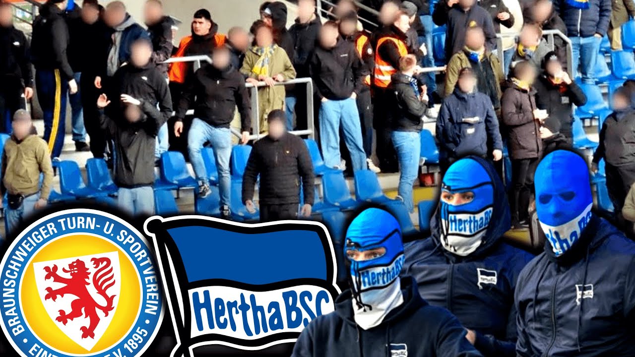 Rennereien auf der Tribüne, 13 verletzte Polizisten & Festnahmen! (Braunschweig - Hertha)
