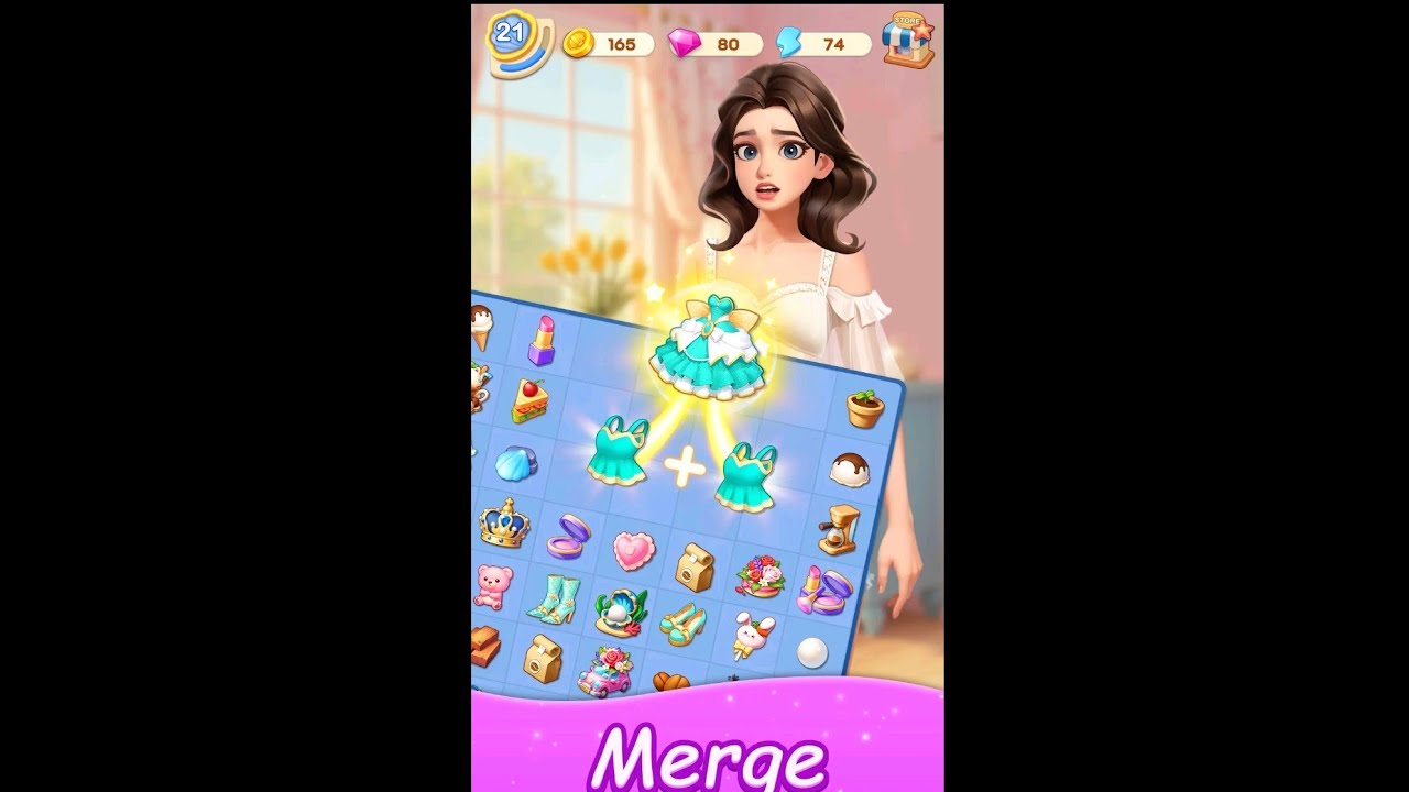 Merge fashion game : (episode 2) job interview...new journey starts 🌟